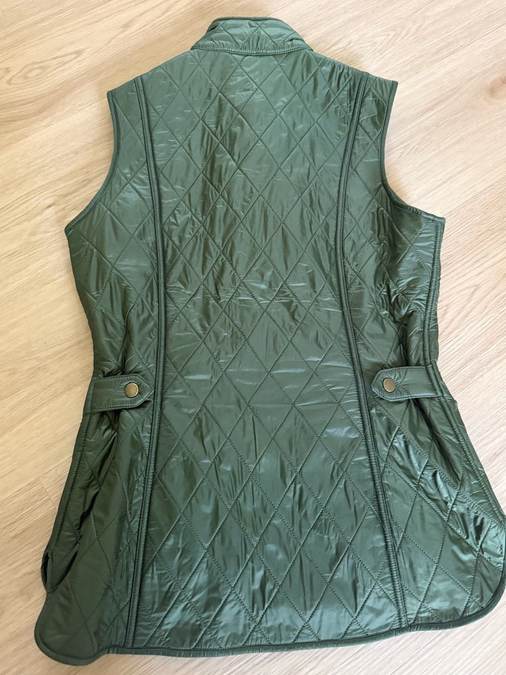 Barbour Otterburn Quilted Gilet Green Sz 6 - Picture 2 of 6